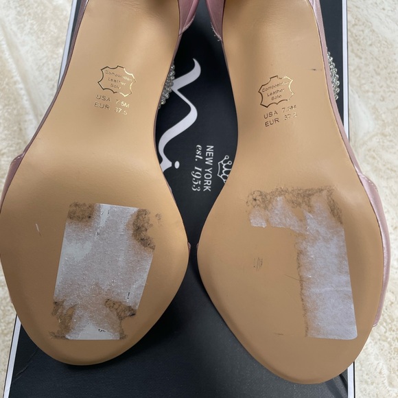 Nina Volanda Satin Crystal Ankle Stap heel - Picture 6 of 9